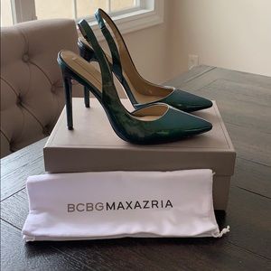 BCBG Maxazria - Halo patent leather sling backs